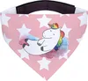 Mr. & Mrs. Panda Dreieckstuch Einhorn Wolke 7 - Rot Pastell Produktbild-Vorschau 1