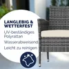 Casaria Panchina da Giardino Polyrattan Resistente Anteprima dell’immagine prodotto 2