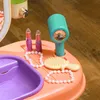 AIYAPLAY Schminktisch Kinder Frisiertisch mit Spiegel, LED Produktbild-Vorschau 9