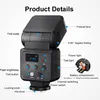 Kamera-Aufsteckblitz Portable 5600K±200 1-4s Ladezeit Produktbild-Vorschau 7