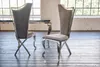 KAWOLA Stuhl AMALIA Esszimmerstuhl Barock Velvet grau Produktbild-Vorschau 4