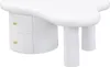 Tavolino da caffè bianco moderno Sweiko con forma Anteprima dell’immagine prodotto 15