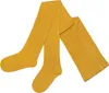 Damen Strumpfhose aus Baumwolle Glatt Unifarben Curry Gelb Produktbild-Vorschau 1