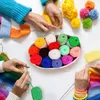 Kurtzy 20er Pack Bunte Wolle zum Häkeln - Häkelnadel 3 mm Produktbild-Vorschau 6