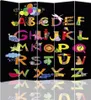 Paravent - Raumteiler Party Time Alphabet - Dekorativer Produktbild-Vorschau 1