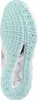 The bottom view of a white and light blue athletic shoe. Produktbild-Vorschau
