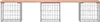 vidaXL Banc de jardin en gabions 203x44x42 cm bois massif Voir les images du produit 3