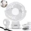 Bateriový ventilátor 5"/12,7 cm s klipem – USB / LED, ADLER Náhled obrázku produktu 4