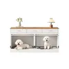 Cuccia per cani Merax in legno e metallo con 3 cassetti e 2 Anteprima dell’immagine prodotto 6