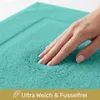 Lavea® 4er Set Badematte 50x80 cm, Badezimmerteppich 100% Produktbild-Vorschau 4
