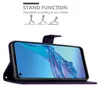Cadorabo Hülle für Oppo A53s in FLORAL DUNKEL LILA Produktbild-Vorschau 3