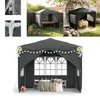 LZQ 3x3m Garten Partyzelt Pavillon Gartenzelt Festzelt Produktbild-Vorschau 1