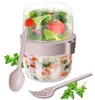 Praktická nádoba na jogurt s víkem a miskou na cereálie Náhled obrázku produktu 3