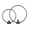 HI 2-tlg. Kerzenhalter-Ring-Set Schwarz Produktbild-Vorschau 1