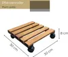 STOLMAK Pflanzenroller 30x30x8 cm Braun– Blumenuntersetzer Produktbild-Vorschau 2