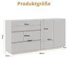 Credenza ProximaX con 2 ante e 3 cassetti, bianco lucido, Anteprima dell’immagine prodotto 5