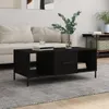 vidaXL Table basse noire 102x50x40 cm Bois composite Voir les images du produit 2