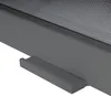 A close-up view of a gray metal structure with a mesh screen at the top and a small gray bracket attached to the front. Produktbild-Vorschau