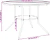 vidaXL Gartenstuhl-Set 5-tlg. Stapelbar Pulverbeschichteter Produktbild-Vorschau 8