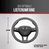 HEYNER® Lenkradhülle 37-39 cm für Auto, grau, weiches, Produktbild-Vorschau 3