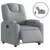 The Living Store Relaxsessel Elektrisch Hellgrau Stoff Produktbild-Vorschau 3