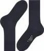 A pair of dark blue socks laid out on a white background. Produktbild-Vorschau