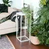 DanDiBo Blumenhocker Metall Weiß Eckig 60 cm Blumenständer Produktbild-Vorschau 3