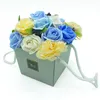 Seifenblumenstrauß - Blaue Hochzeitsblumen - 16x14 x14cm Produktbild-Vorschau 6