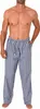 Herren Schlafanzug Pyjama Hose lang kariert aus Baumwolle ; Produktbild-Vorschau 4