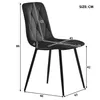 A black chair with dimensions marked on it. Podgląd zdjęcia produktu