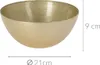 Glasschale Durchmesser 21Cm Farbe Gold Voir les images du produit 10