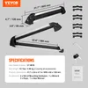 Product image showing two ski/snowboard racks with dimensions and specifications. Produktbild-Vorschau