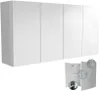 wisząca szafka łazienkowa 120x60 (2x60) biały mat + biały Podgląd zdjęcia produktu 1