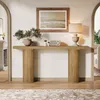 A console table with decorative items and a lamp, placed in a hallway or entryway. Produktbild-Vorschau