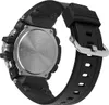 Close-up view of the back of a black G-SHOCK watch with a metal buckle. Produktbild-Vorschau