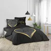 Bettwäsche CRAZY LOVE, 200 x 200 cm, schwarz Produktbild-Vorschau 1