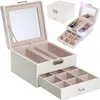 Schmuckschatulle Ring-Organizer mit Schublade - creme Produktbild-Vorschau 36