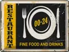 vianmo Blechschild 30x40 cm Restaurant Essen Fine Food Produktbild-Vorschau 1