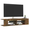vidaXL TV skříňka s LED světly Kouřový dub 135x39x30 cm Náhled obrázku produktu 5