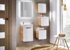 Hängender Badezimmerschrank 35x35 cm, weiß glänzend, Eiche, Produktbild-Vorschau 5