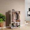 Kleiderschrank Vicco Sydney Weiß 70 x 128 cm, Model 37513 Produktbild-Vorschau 4