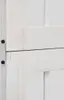 Close-up view of a white wooden room divider joint. Produktbild-Vorschau