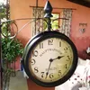 MONZANA Horloge Murale Double Face Noire Voir les images du produit 5
