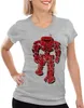 style3 Walking Robot Nr.1 Damen T-Shirt, Farbe:Grau Produktbild-Vorschau 1