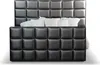 Schlafzimmer Betten Kunstleder Luxus Bett Boxspringbett 180 Produktbild-Vorschau 1