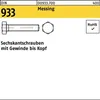 Reyher  Sechskantschrauben DIN 933 Messing M 16 x 65 Ms (10 Produktbild-Vorschau 1