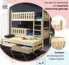KEF ANIA Etagenbett Kinder 3 Personen Holz Kinderbett Produktbild-Vorschau 2