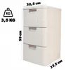 Cassettiera Curver STYLE 3 cassetti, crema, 33x60x38 cm Anteprima dell’immagine prodotto 4