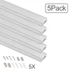 Speed 5x 1m LED Profil Aluprofil Alu Leiste Schiene Profile Produktbild-Vorschau 8