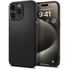 A black iPhone 15 Pro Max case is shown from the side, with the phone screen visible. Podgląd zdjęcia produktu